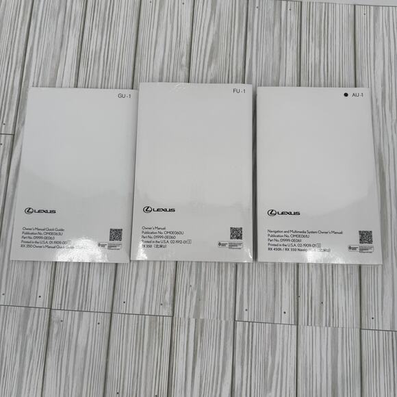 Lexus 2020 RX 350/RX 350L/RX 450H owner's manual OEM navigation E-manual NEW - Picture 7 of 7